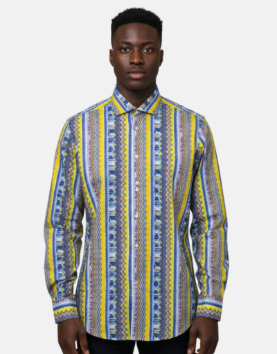 ROSSINI LS Traditional Pattern Shirt