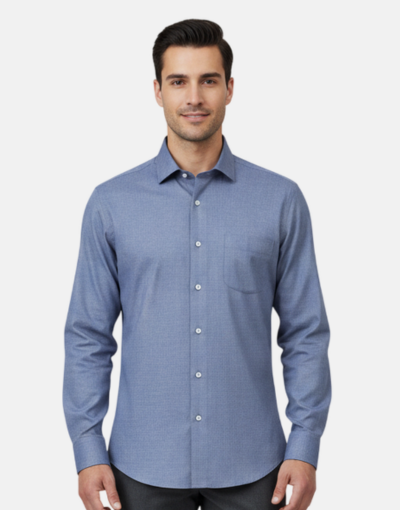 Rossini Fine Charcoal Grey Fine LS Shirt