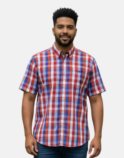 AERO Red Checkered S/S Shirt