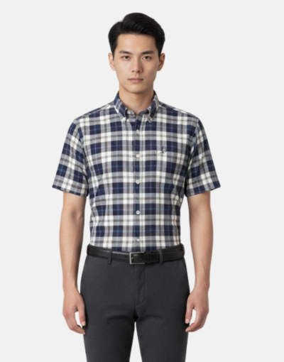 Lorenzini SS BLACK/WHITE Pattern Shirt
