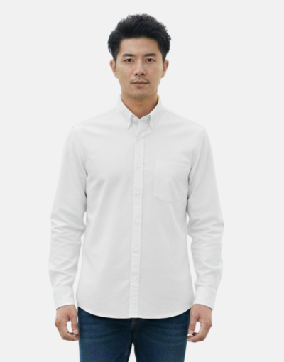 Lorenzini LS Slim Fit White Shirt