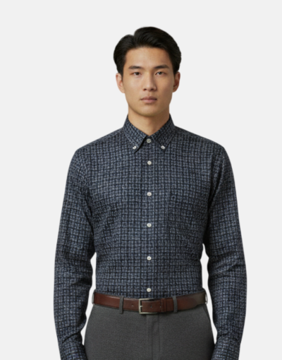 LORENZINI Navy L/S Shirt