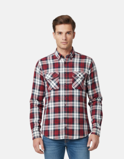 LORENZINI L/S Red Checkered Shirt