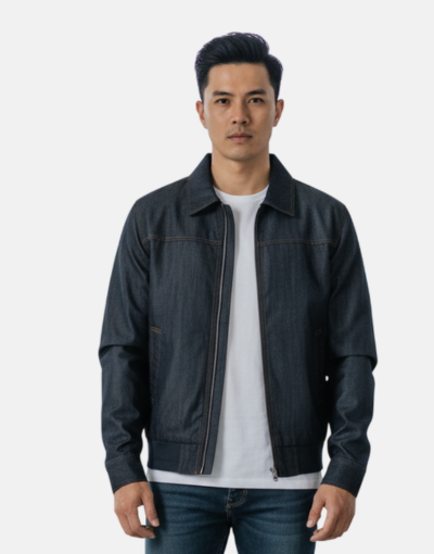Carducci Casual Denim Blue Jacket