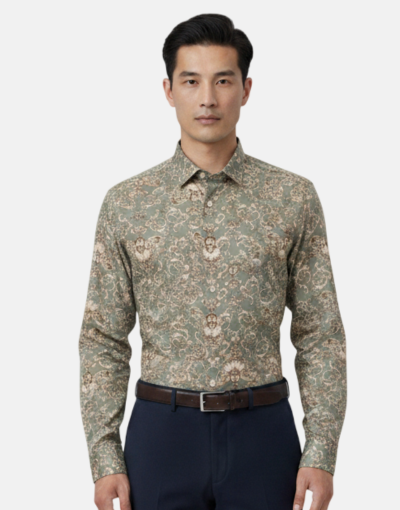 Carducci Sizzano Olive LS Shirt