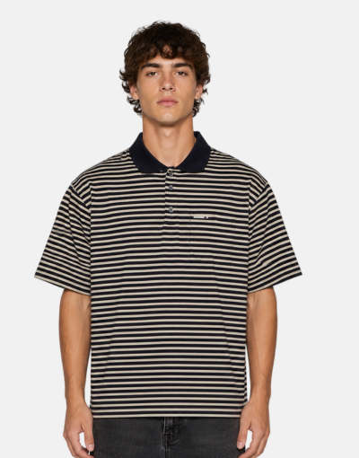 Benny J Navy Stripe SS Golfer