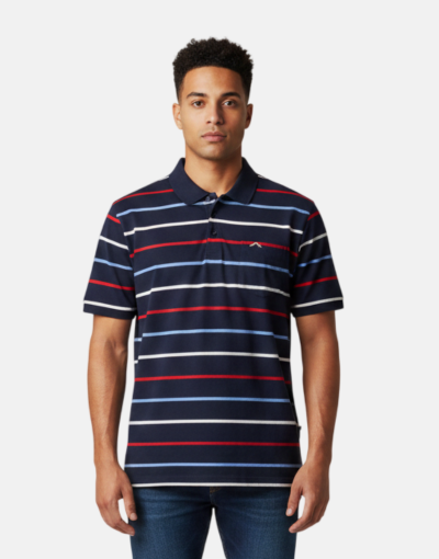 Urban Adventure Navy Stripe SS Golfer
