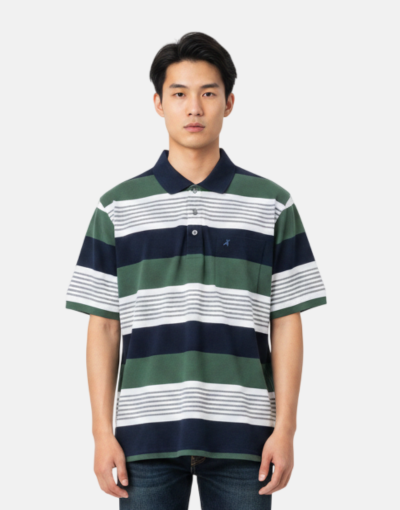 NEW GENTS Green Stripe Golfer
