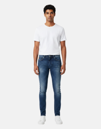 SPCC Sandblas Blue Navy Skinny Jeans