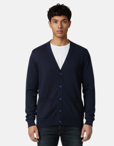 Rob Roy Navy Plain Cardigan