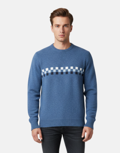 Grant of Scotland Small Block Ribbon LambsWool Knitwear