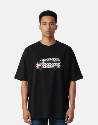 Stephan Kings Nguni Taxi Kasi Multi Black T Shirt