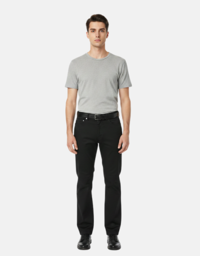 Stephan Black Stretch Chinos