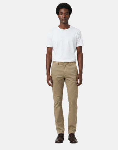 Stephan Khaki Stretch Chinos