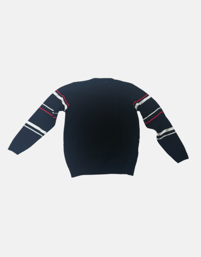 Rob Roy Acrylic Colour Strip Black Sweater