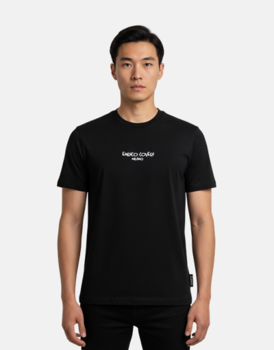 Enrico Coveri Black Designer T Shirt