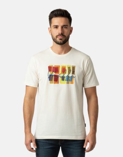 Vialli Cream Canto Canary T Shirt