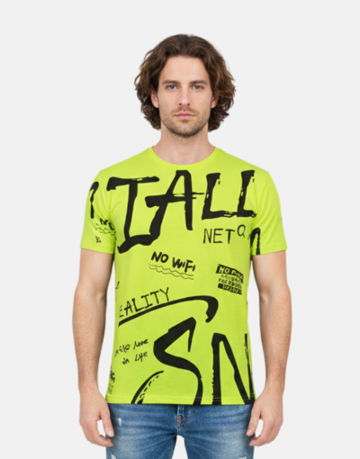Vialli Creato T-Shirt (Neon Green)
