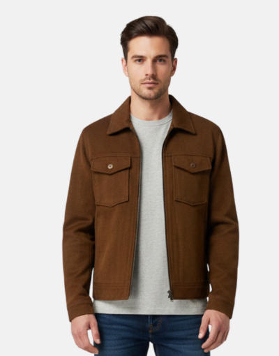 London Fog Yorkshire Melton Tobacco Jacket
