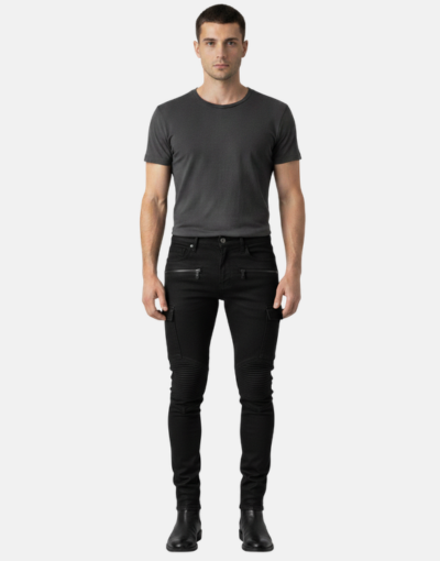 Vialli Morbido Aelooso Black Jeans