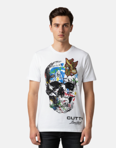 Cutty Skully White T Shirt