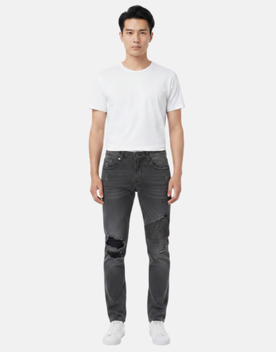 Cutty Solis Denim Black Jeans Ripped