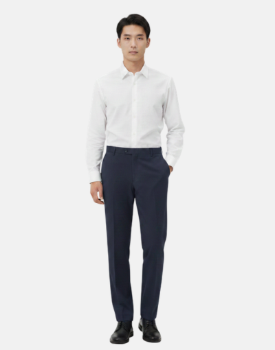 VIYELLA Wool Touch WINDSOR NIGHT BLUE Trouser