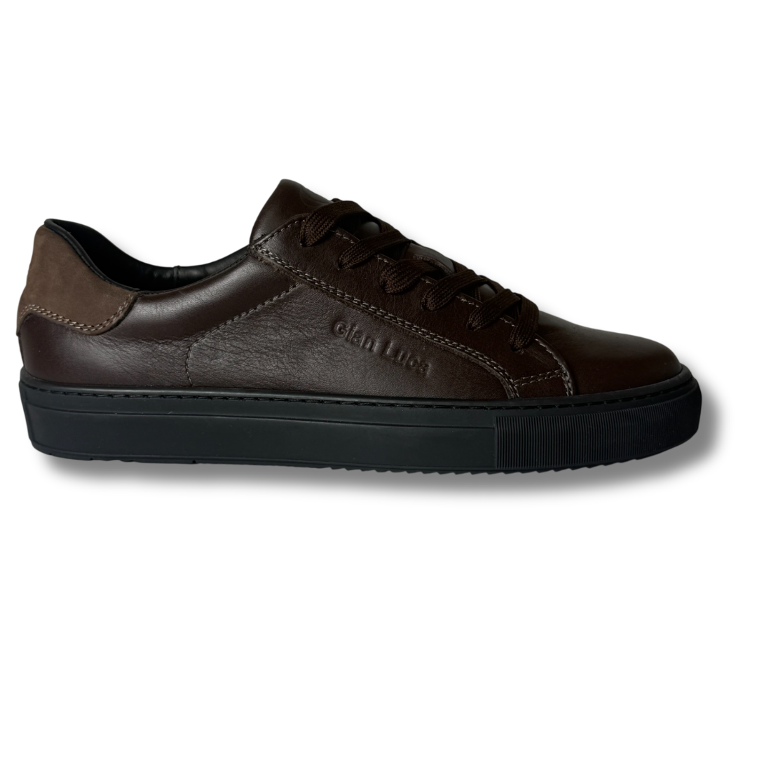Gian Luca Brown Leather Sneaker