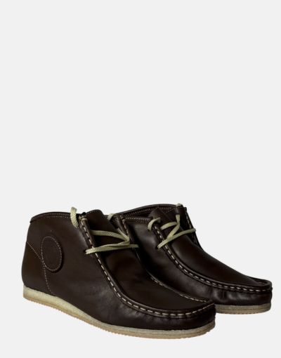 Grasshopper Leather Logo Atlanta Choc Brown Boot