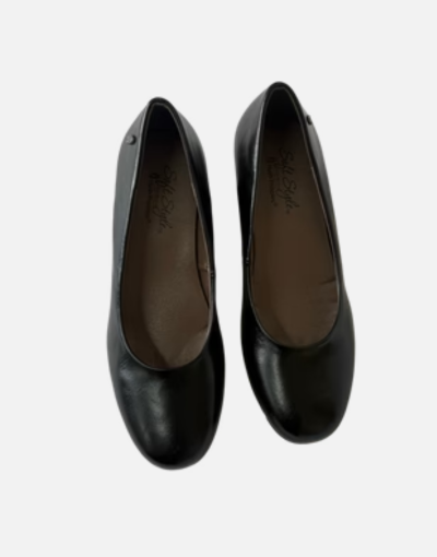 Hush Puppies Soft Mid Black Wedge