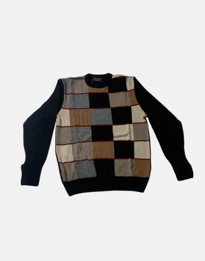 Grant of Scotland Wool Colour Block Black