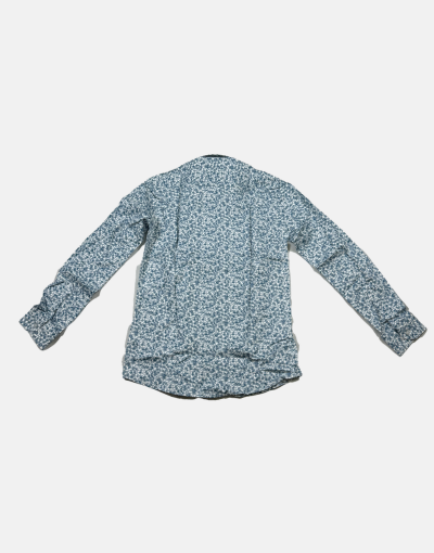 Lorenzini LS Blue Pattern Shirt