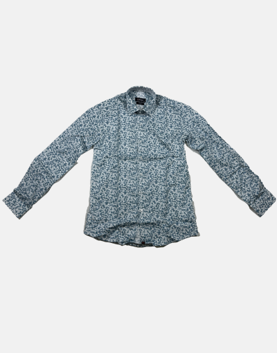 Lorenzini LS Blue Pattern Shirt