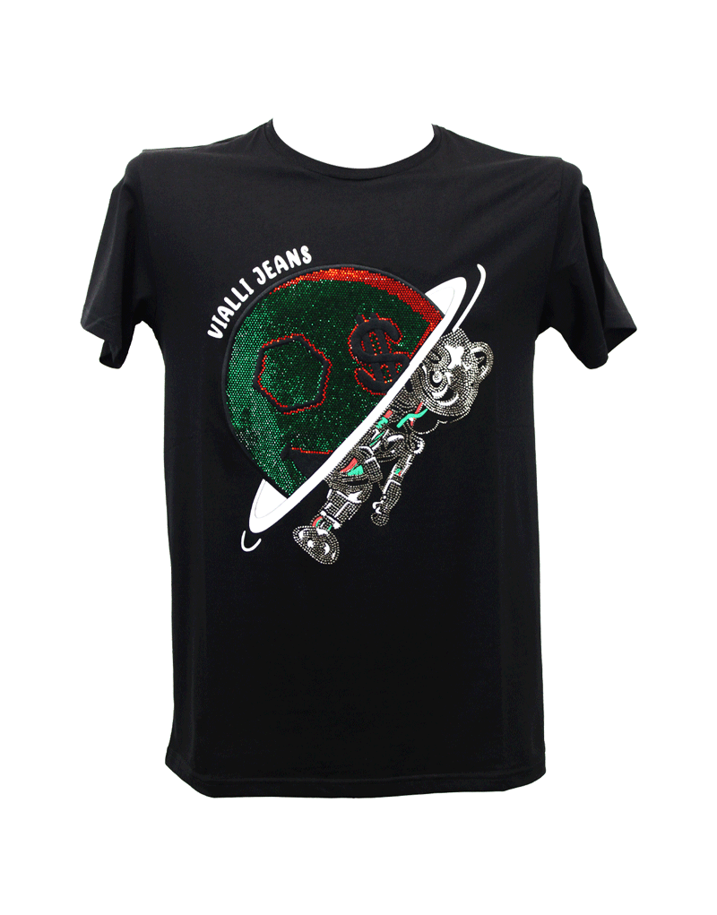 Vialli Apace Black T-Shirt