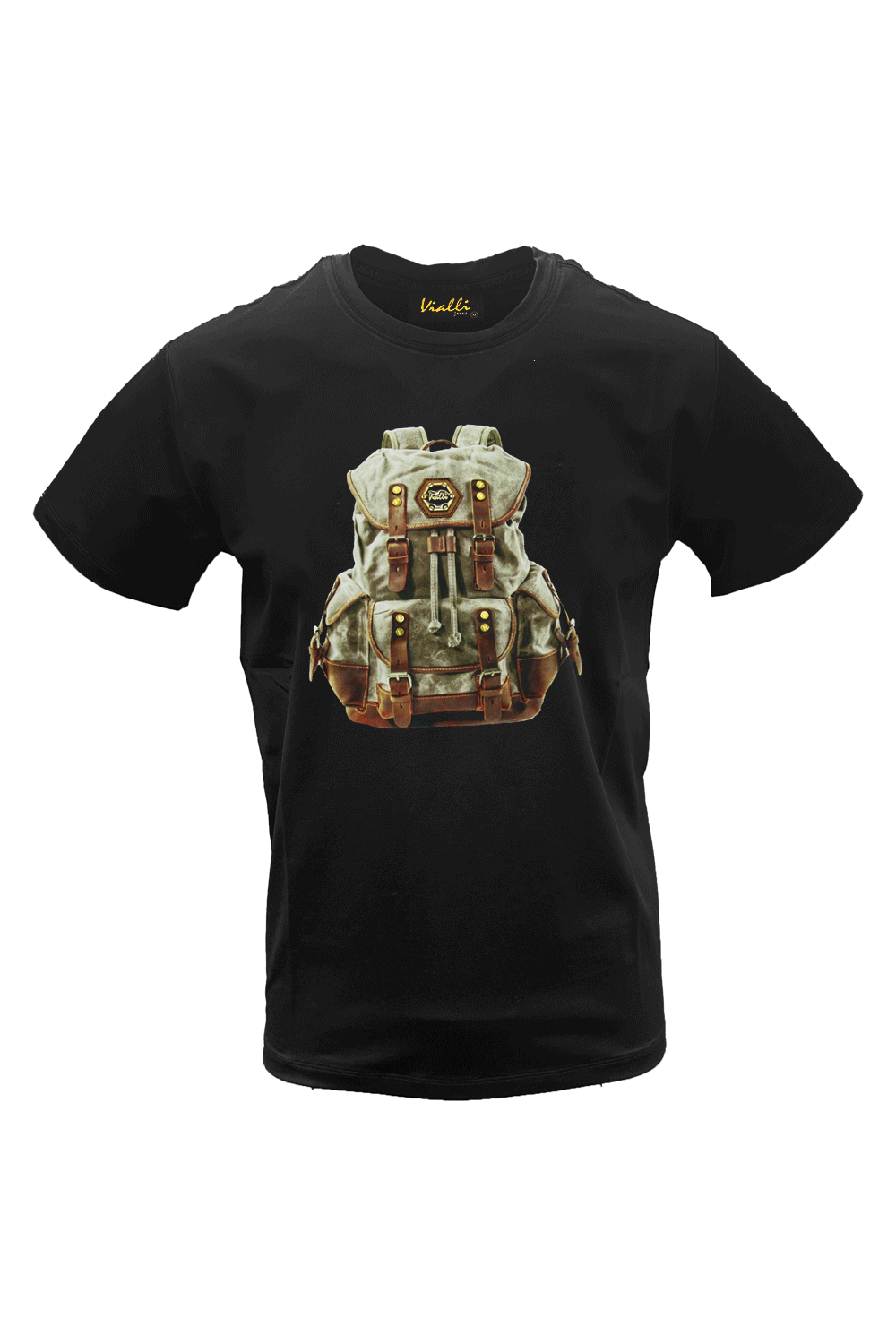 Vialli Camp T Shirt Black