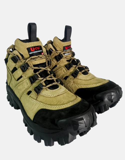 Woodland Leather 4x4 Gordonia Khaki Outdoor Shoe