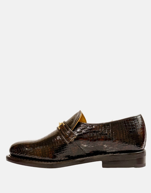 Saxone of Scotland Leather Choc Moccasin