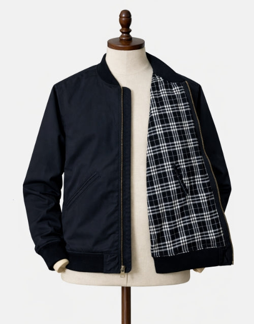 London Fog Reversible Blouson Black Jacket