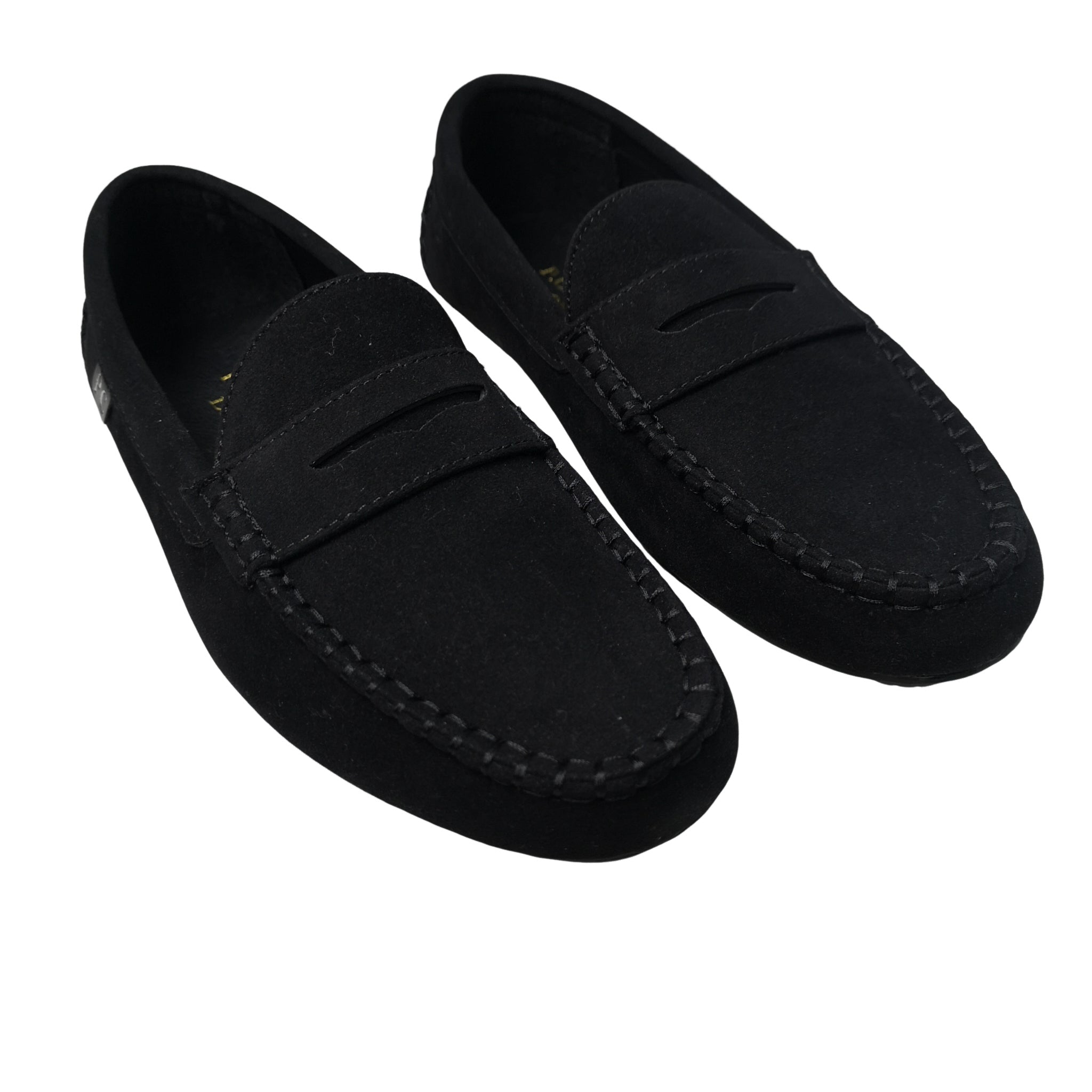 P.Crouch & CO Black Carvella Suede