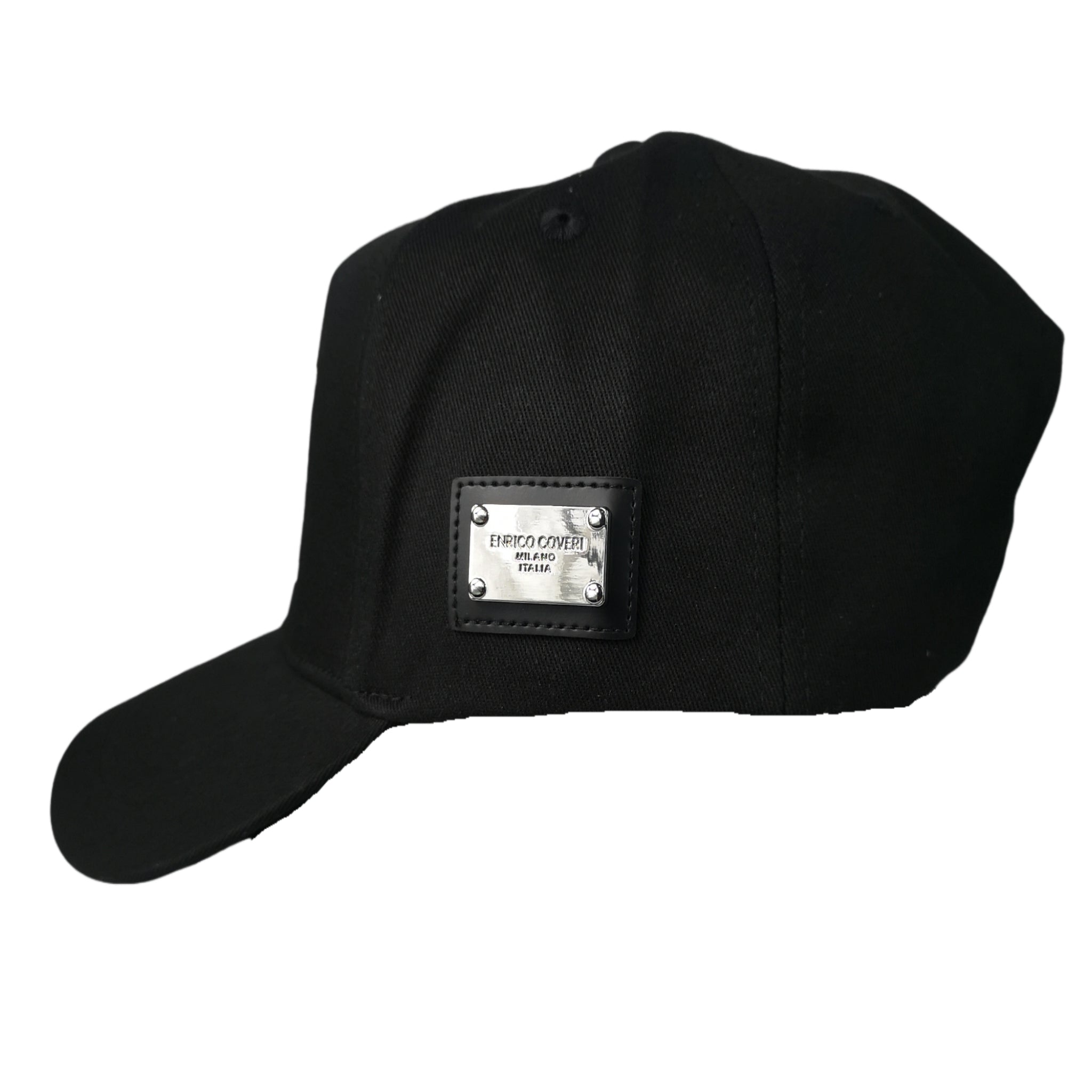Enrico Coveri Logo Black Italian Cap