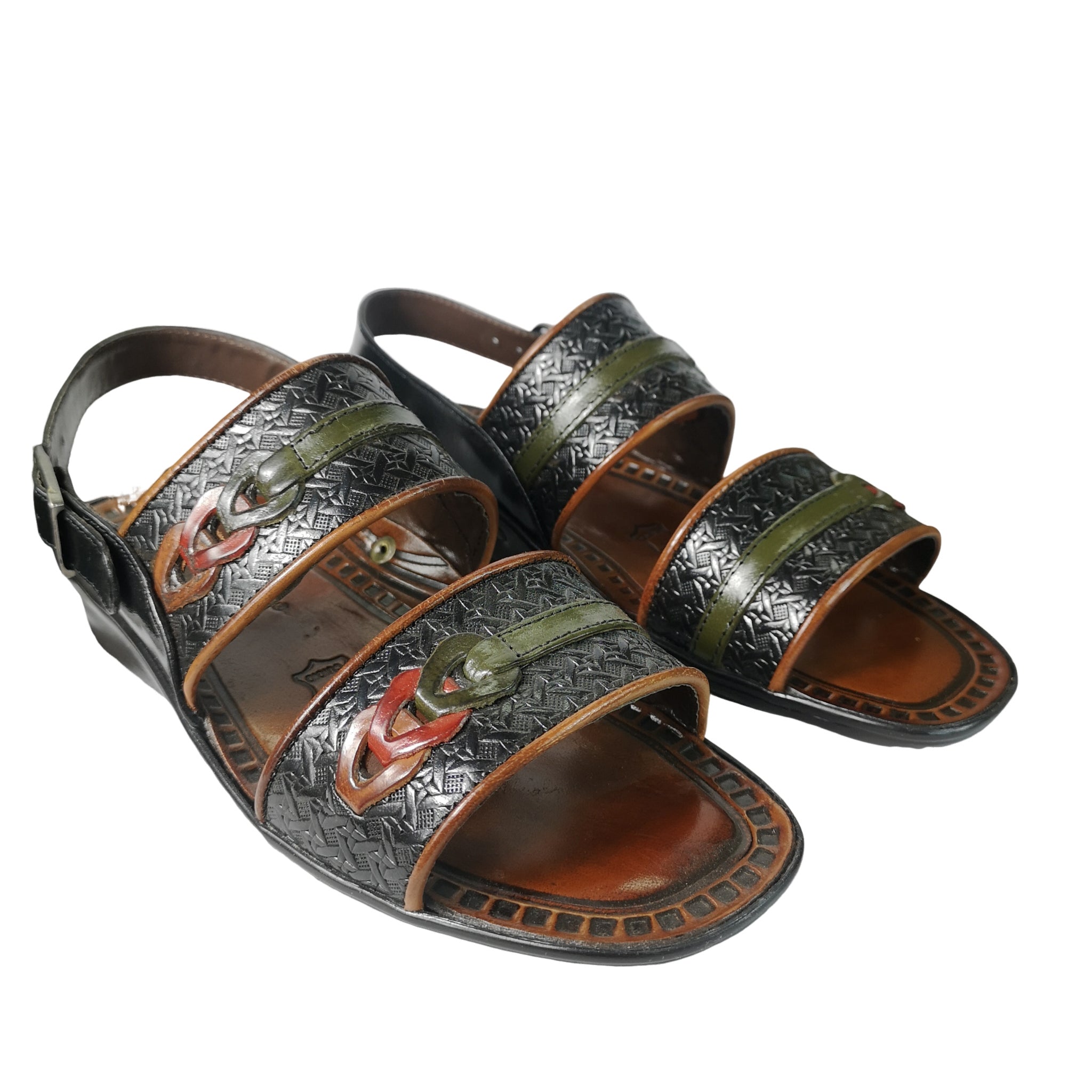 Rodrigo Wheat Multi Leather Sandal
