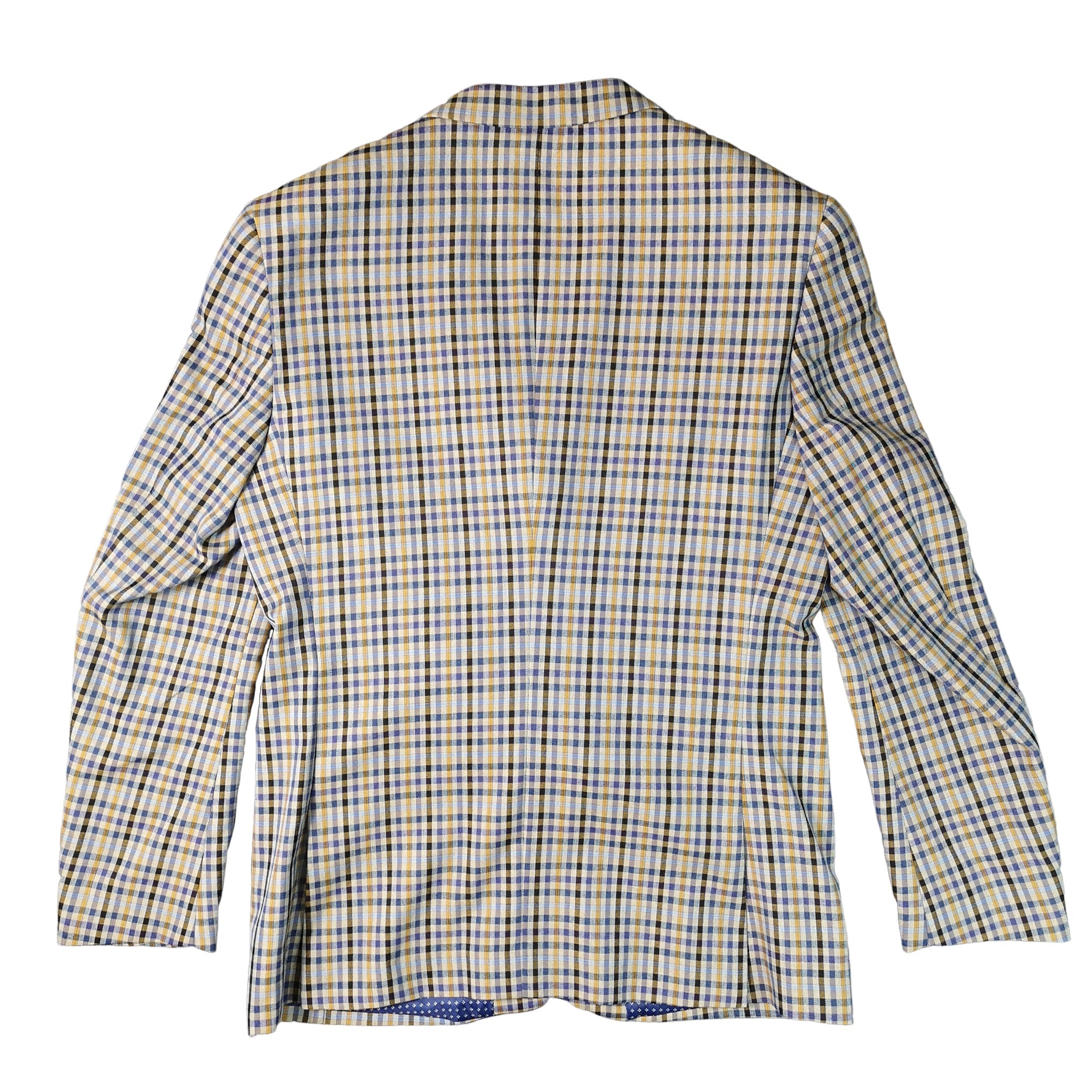 MORLEY DARK BLUE SPORTS CHECK JACKET