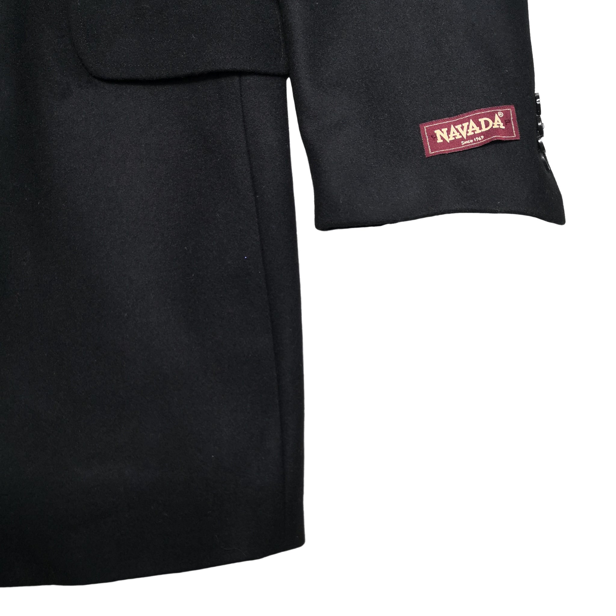 Navada Black Overcoat