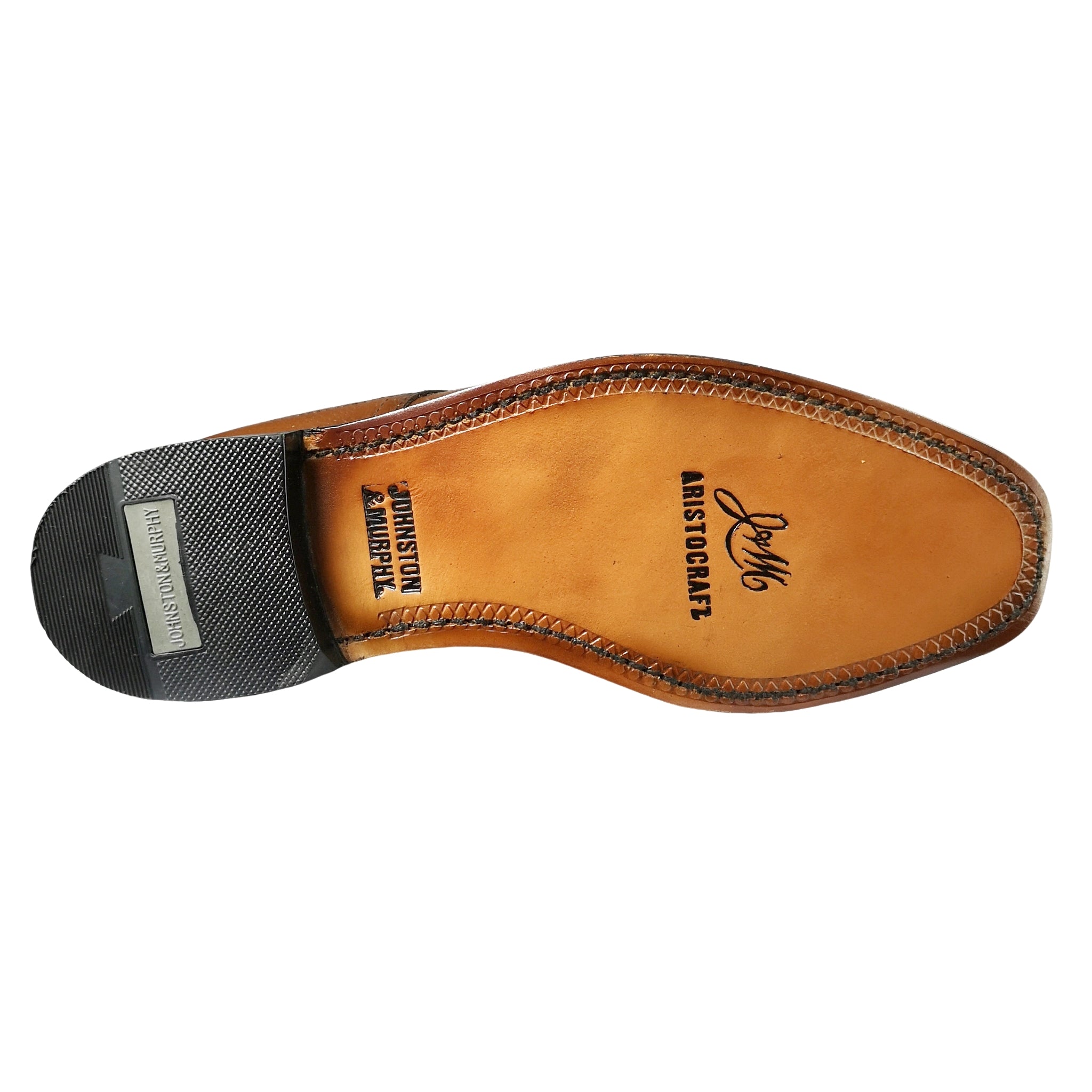 Johnston & Murphy Tan Grain Leather Shoe