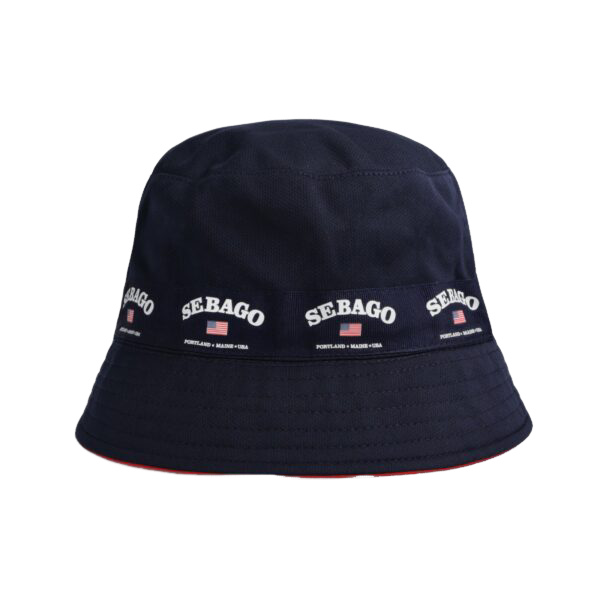 Sebago Oar Reversible Bucket Hat – Blue