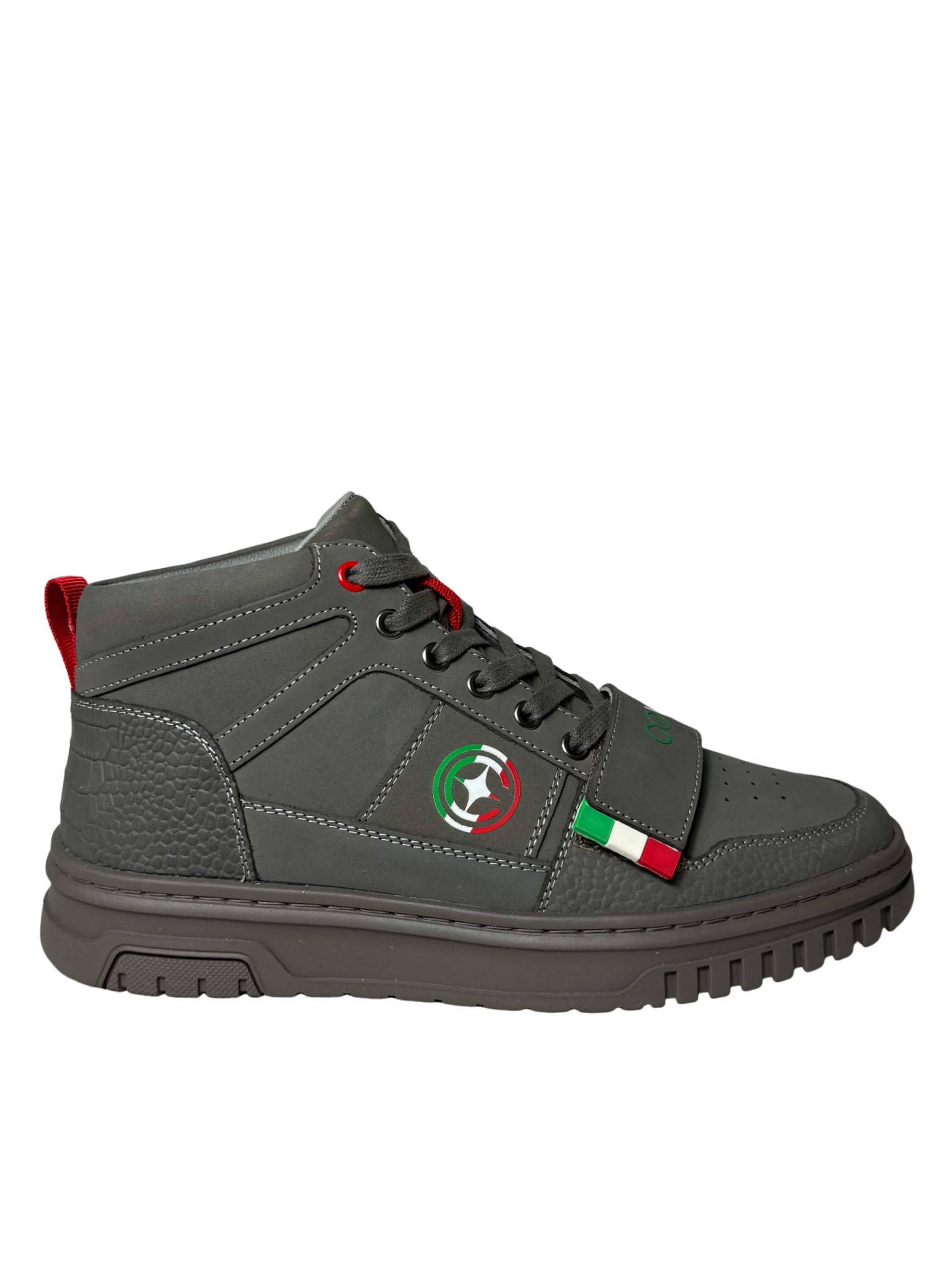 Covali Leather Botas Grey Italian Sneaker