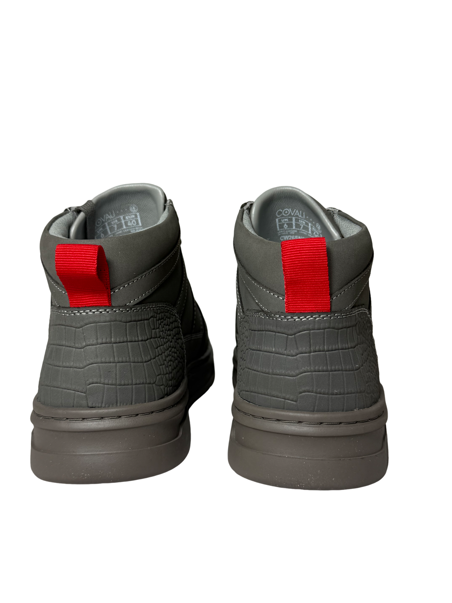 Covali Leather Botas Grey Italian Sneaker