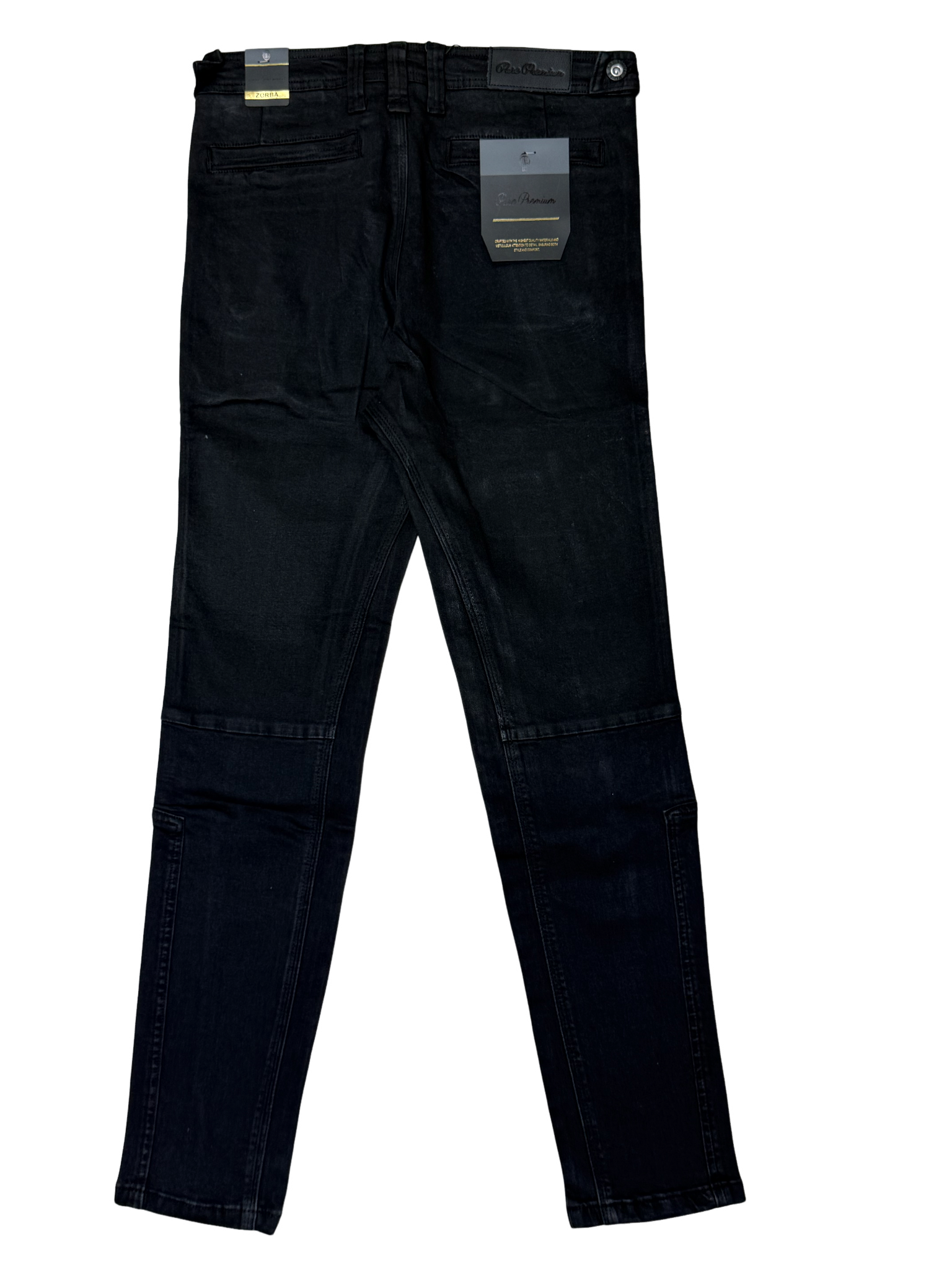 Pure Premium Zobra Black Oil Wax Jeans