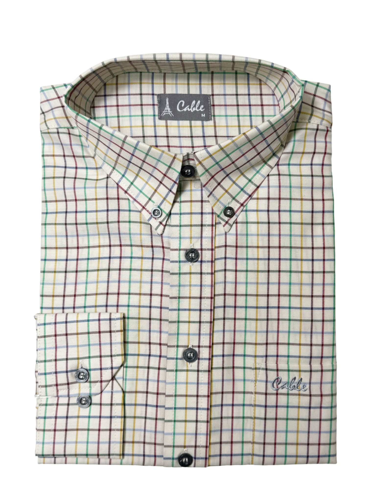 Cable LS Stripe Multi Check Shirt