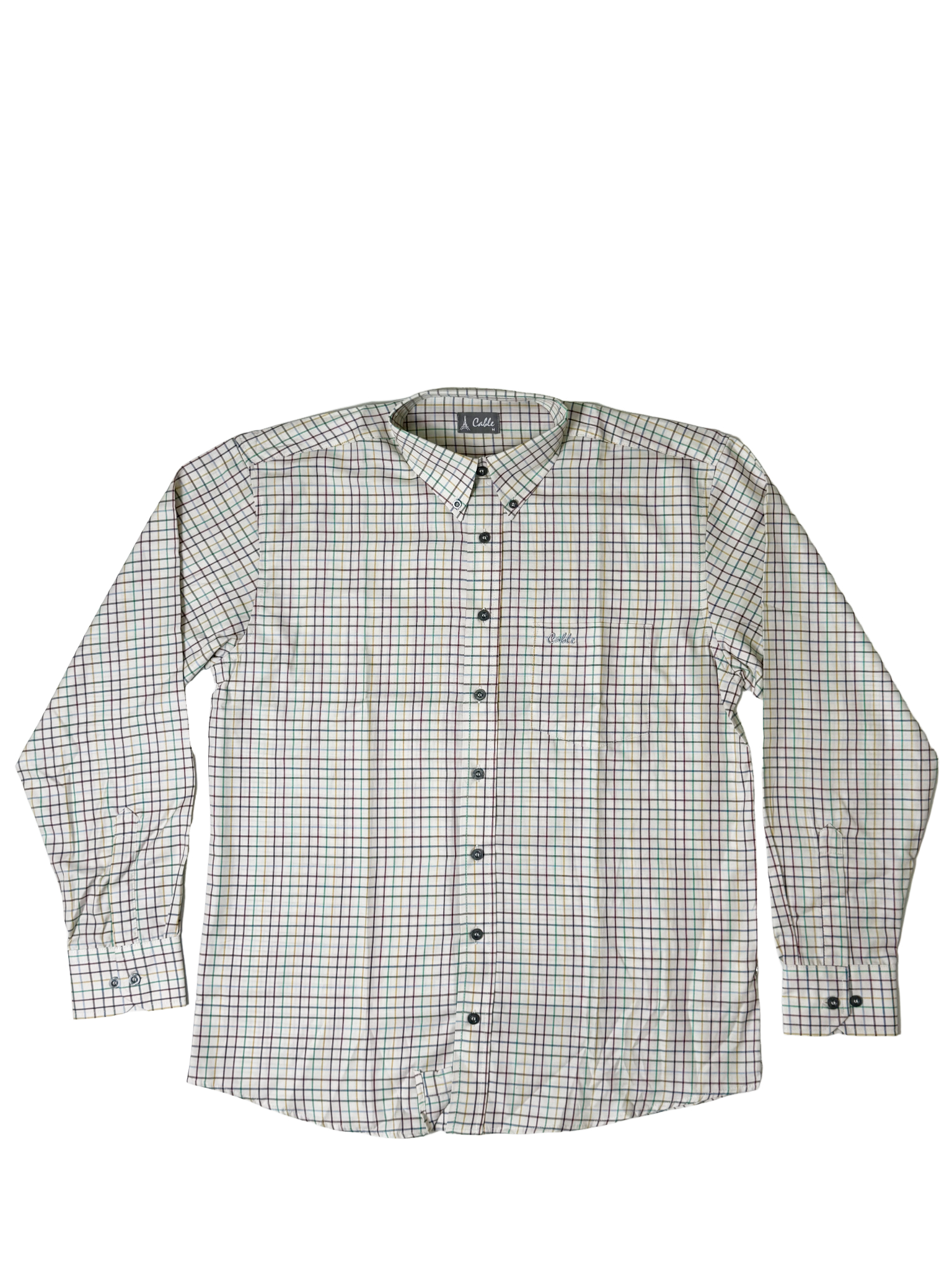 Cable LS Stripe Multi Check Shirt